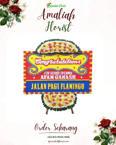 Sewa Papan Bunga Keting